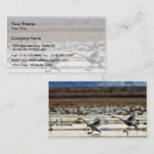 Schwäne in Klamath Visitenkarte (Vorne/Hinten)