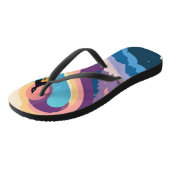 Schwäne in Liebe Badesandalen (Schrägansicht)