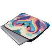 Schwäne in Liebe Laptopschutzhülle (Vorne Knopf)