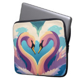 Schwäne in Liebe Laptopschutzhülle (Vorderseite Links)