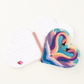 Schwäne in Liebe Notizblock (Innenseite)