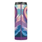 Schwäne in Liebe Thermosbecher (Rückseite)