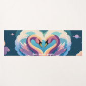 Schwäne in Liebe Yogamatte (Vorderseite (Horizontal))