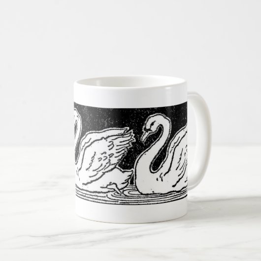 Schwäne Kaffeetasse (VorderseiteRechts)
