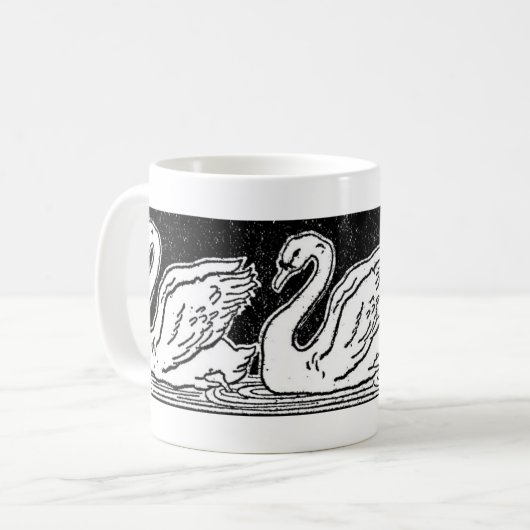 Schwäne Kaffeetasse (Vorderseite Links)
