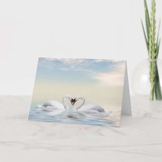 Schwäne Karte (Vorderseite)