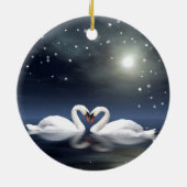 Schwäne Keramik Ornament (Hinten)