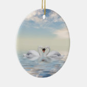 Schwäne Keramikornament (Rechts)