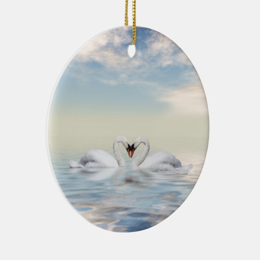Schwäne Keramikornament (Rechts)
