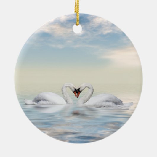 Schwäne Keramikornament (Hinten)