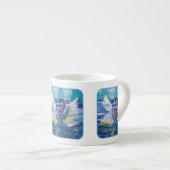 Schwäne "Kunst von Kindern" Espressotasse (Vorderseite Rechts)