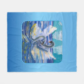 Schwäne "Kunst von Kindern" Fleecedecke (Vorderseite (Horizontal))