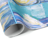 Schwäne "Kunst von Kindern" Geschenkpapier (Rolleneckpunkt)