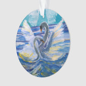 Schwäne "Kunst von Kindern" Ornament (Vorderseite)