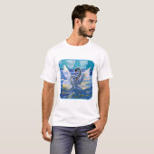 Schwäne "Kunst von Kindern" T-Shirt (Vorne ganz)