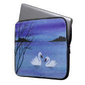 Schwäne Laptopschutzhülle (Vorderseite Links)