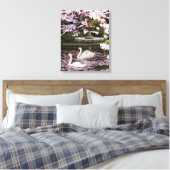 Schwäne Leinwanddruck (Insitu (Schlafzimmer))