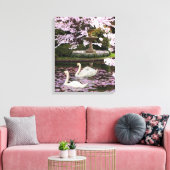 Schwäne Leinwanddruck (Insitu (Wohnzimmer))