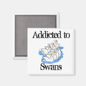 Schwäne Magnet (Vorderseite/Rückseite)