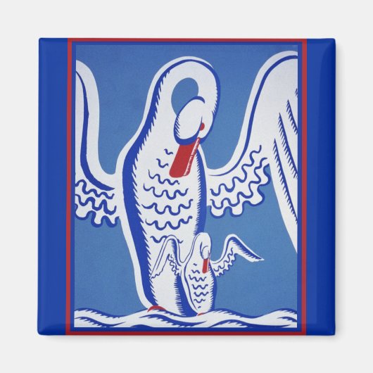 Schwäne Magnet (Vorne)