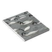 Schwäne mit schwarzhaltigem Hals (Cygnus melancory Notizblock (angewinkelt)