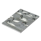 Schwäne mit schwarzhaltigem Hals (Cygnus melancory Notizblock (Rotiert)