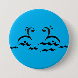 Schwäne, Musiksymbole, Basskleber, Fermata, Button