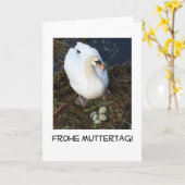 Schwäne Nest Mutterkarte Deutsch Karte (Gelbe Blume)