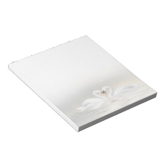 Schwäne Notizblock (angewinkelt)