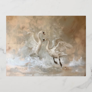 Schwäne - Postkarten aufdecken