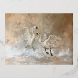 Schwäne - Postkarten aufdecken