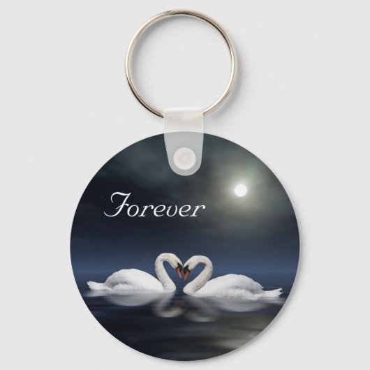 Schwäne Schlüsselanhänger (Vorderseite)