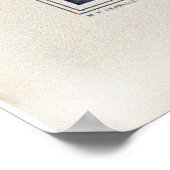 Schwäne, Schmetterlinge und Pflanze aus Pfeilspitz Poster (Ecke)