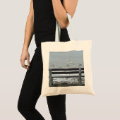 Schwäne, See und Bank - Tasche (Vorderseite (Produkt))