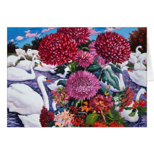 Schwäne und Chrysanthemen 2005