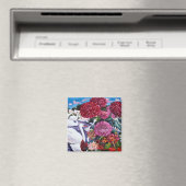 Schwäne und Chrysanthemen 2005 Magnet (In Situ (Geschirrspüler))