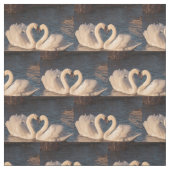 Schwäne und Liebe Stoff (Muster)