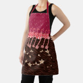 Schwäne und mit Keksen gefüllte Schokoladenwellen Schürze (InSitu)