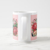 Schwäne und Rose Vintag Viktorianisch Jumbo-Tasse (Rückseite)