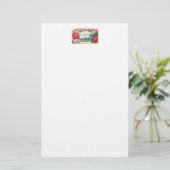 Schwäne und Rose Vintage Kunstgeschichte Briefpapier (Stehend Vorderseite)