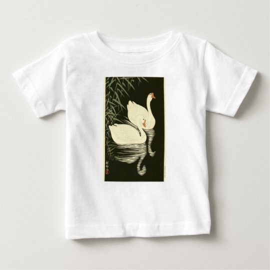 Schwäne und Schilfe Baby T-shirt