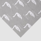 Schwäne und Wellen Seidenpapier (Ausschnitt)