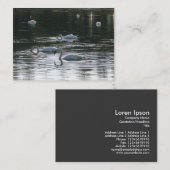 Schwäne Visitenkarte (Vorne/Hinten)