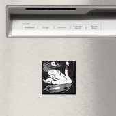 Schwäne von viktorianischen Holzfällermagneten Magnet (In Situ (Geschirrspüler))