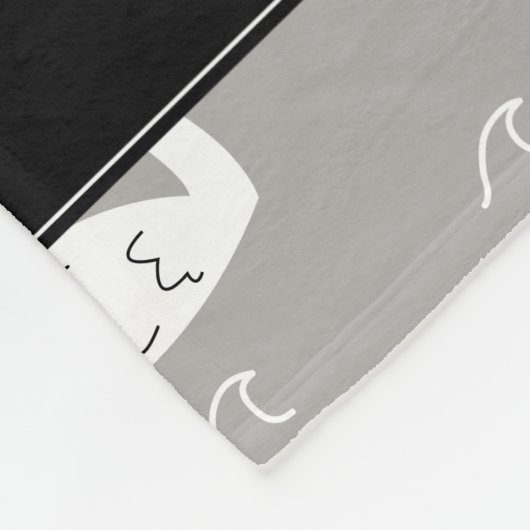 Schwäne & Waves | PERSONALISIERT Fleecedecke (Ecke)