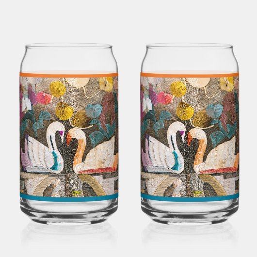 Schwanen-Soda-Glas Dosenglas (Vorderseite)