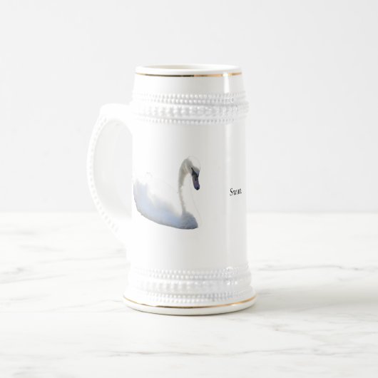 Schwanenbecher oder Humpen Bierglas (Vorderseite Links)