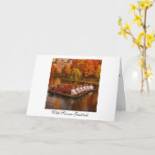 Schwanenboote Boston im Herbst Karte (Gelbe Blume)