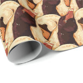 Schwanengesang Geschenkpapier (Rolleneckpunkt)