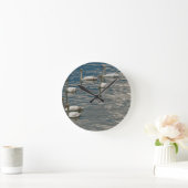 Schwanengesang Runde Wanduhr (Zuhause)